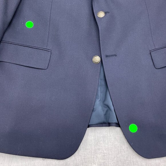 Ralph Lauren Ralph Blazer Men 44 Blue Pewter Shield Button Wool Stretch Canada - Picture 4 of 16